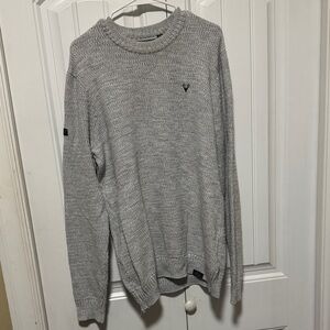 Men's Crewneck Sweater in Light Gray